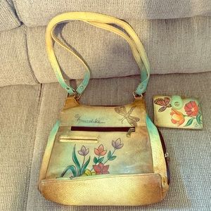 Anna by Anuschka Satchel Handbag with Wallet